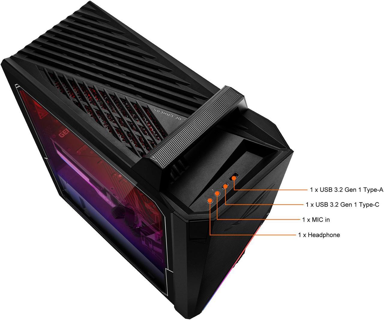 Alt view image 8 of 9 - ASUS ROG Strix GA15DK Gaming Desktop PC, AMD Ryzen 7 3700X Processor, GeForce RTX 3070, 16GB DDR4 RAM, 512GB SSD + 1TB HDD, Wi-Fi 5, Windows 10 Home, GA15DK-DB776