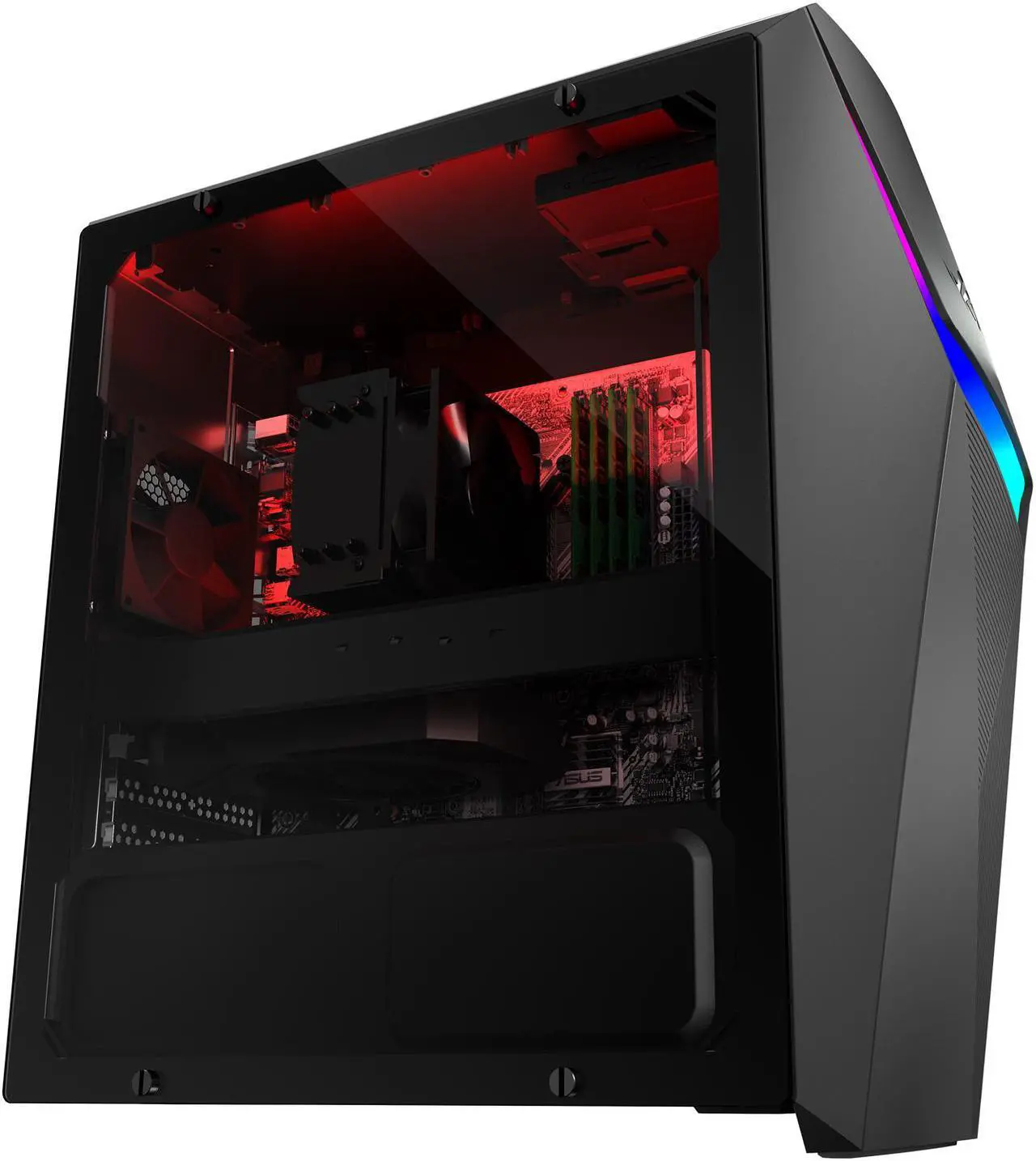 Alt view image 7 of 8 - ASUS ROG Strix G10 Gaming Desktop PC, AMD Ryzen 7 5800X Processor, GeForce RTX 3060, 16GB DDR4 RAM, 512GB PCIe SSD + 1TB HDD, Wi-Fi 5, Windows 10 Home, G10DK-NB766