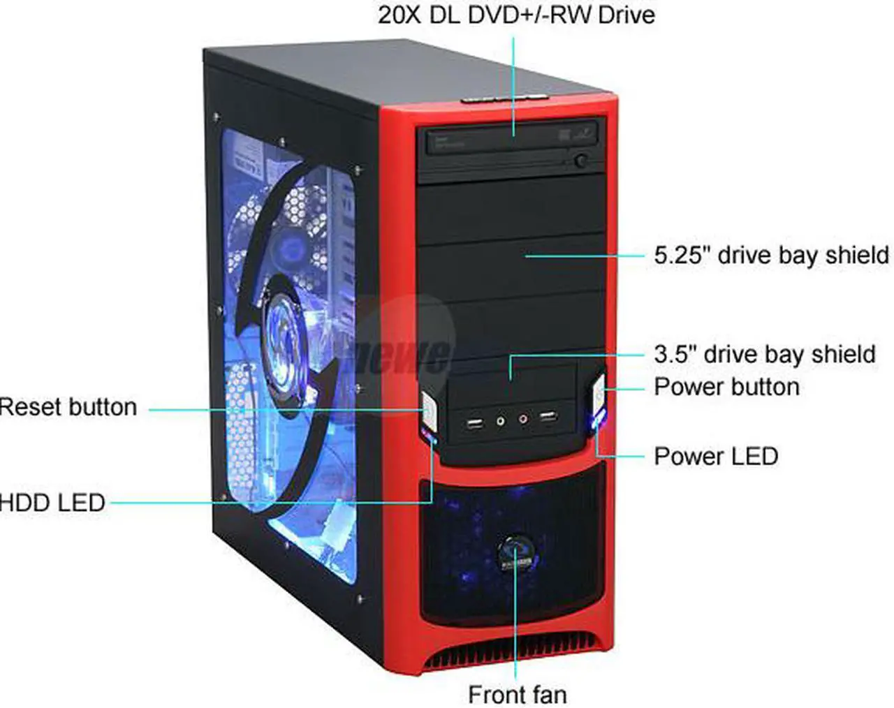 Alt view image 2 of 18 - iBUYPOWER Desktop PC Gamer Power 504 5000+ 4GB DDR2 320GB HDD NVIDIA GeForce 9500 GT Windows Vista Home Premium 64-bit