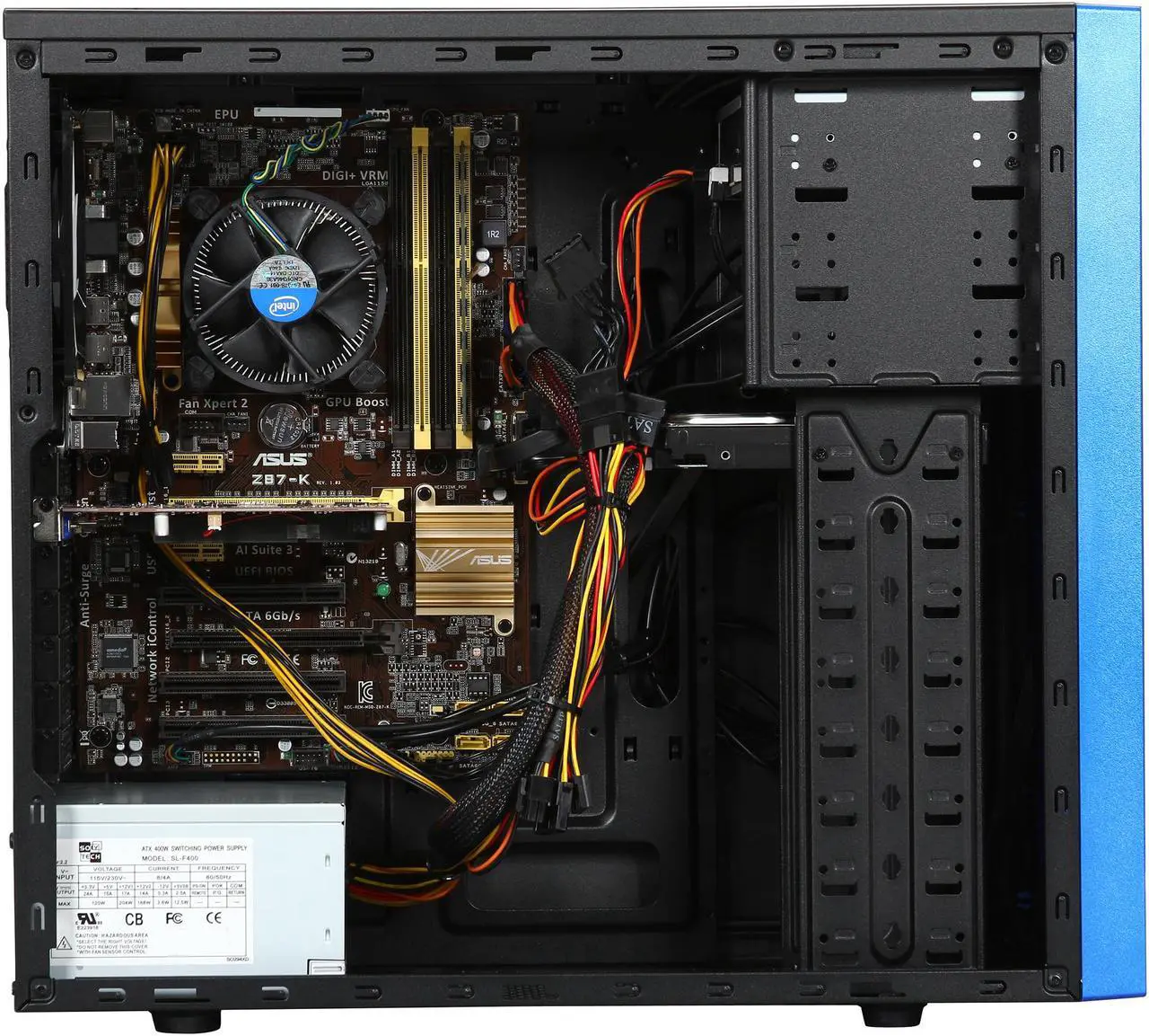 iBUYPOWER Desktop PC ASUS POWERED NE767A Intel Pentium G3220 4GB DDR3 ...