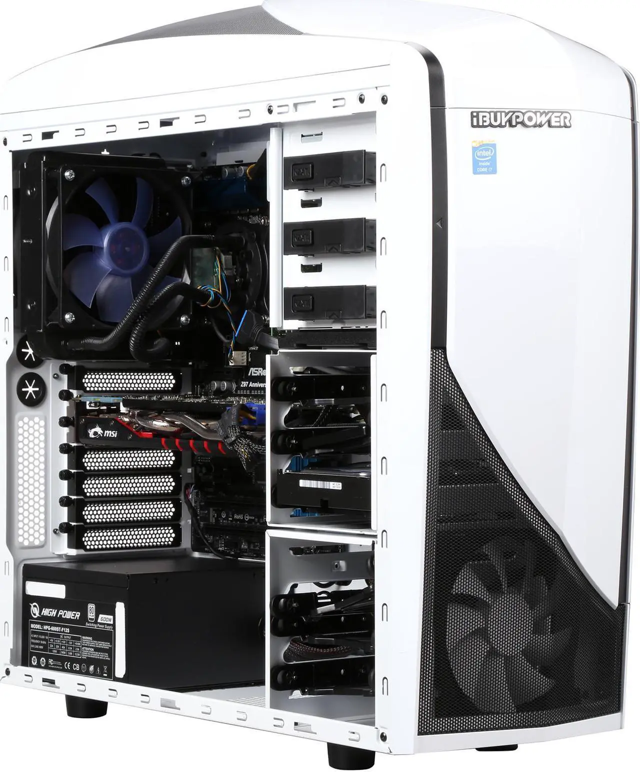 Alt view image 9 of 10 - iBUYPOWER Desktop PC Phantom Series NE783K Intel Core i7 4790K (4.0GHz) 16GB DDR3 1TB HDD 120GB SSD NVIDIA GeForce GTX 970 Windows 8.1 64-Bit