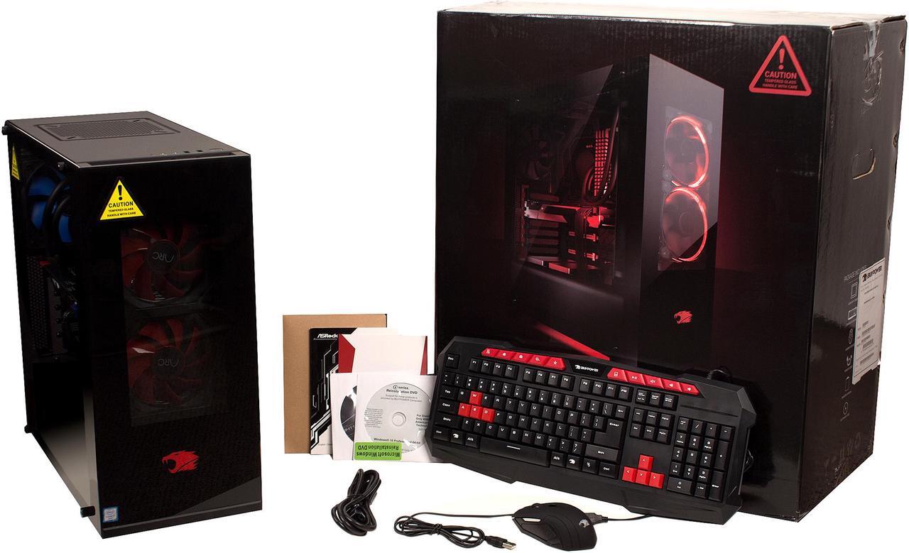 Alt view image 10 of 10 - iBUYPOWER Desktop PC NE4104Ei Intel Core i7-7700K 8GB DDR4 1TB HDD 120GB SSD GeForce GTX 1070 Windows 10 Home 64-Bit