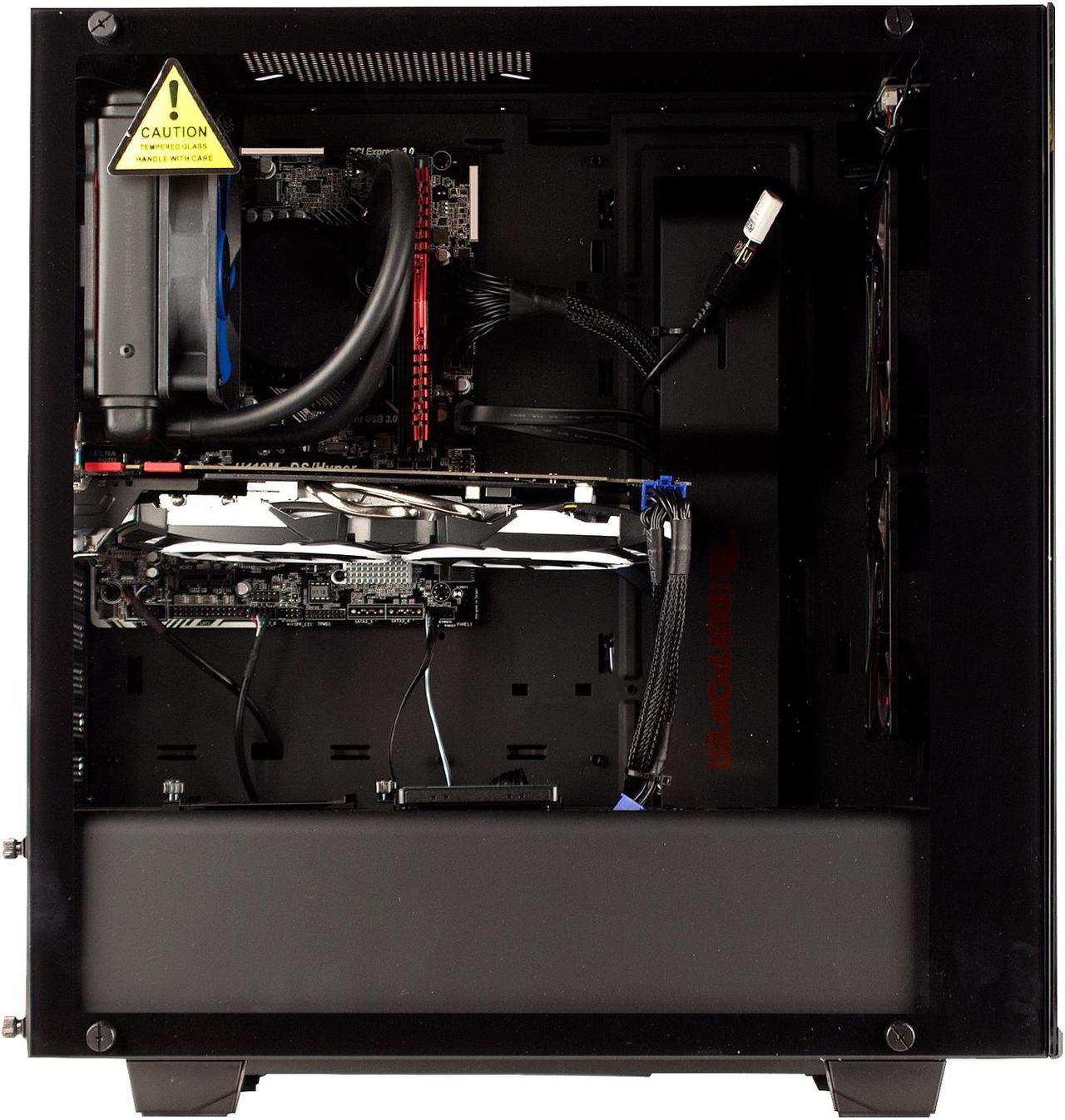 Alt view image 5 of 10 - iBUYPOWER Desktop PC NE4104Ei Intel Core i7-7700K 8GB DDR4 1TB HDD 120GB SSD GeForce GTX 1070 Windows 10 Home 64-Bit