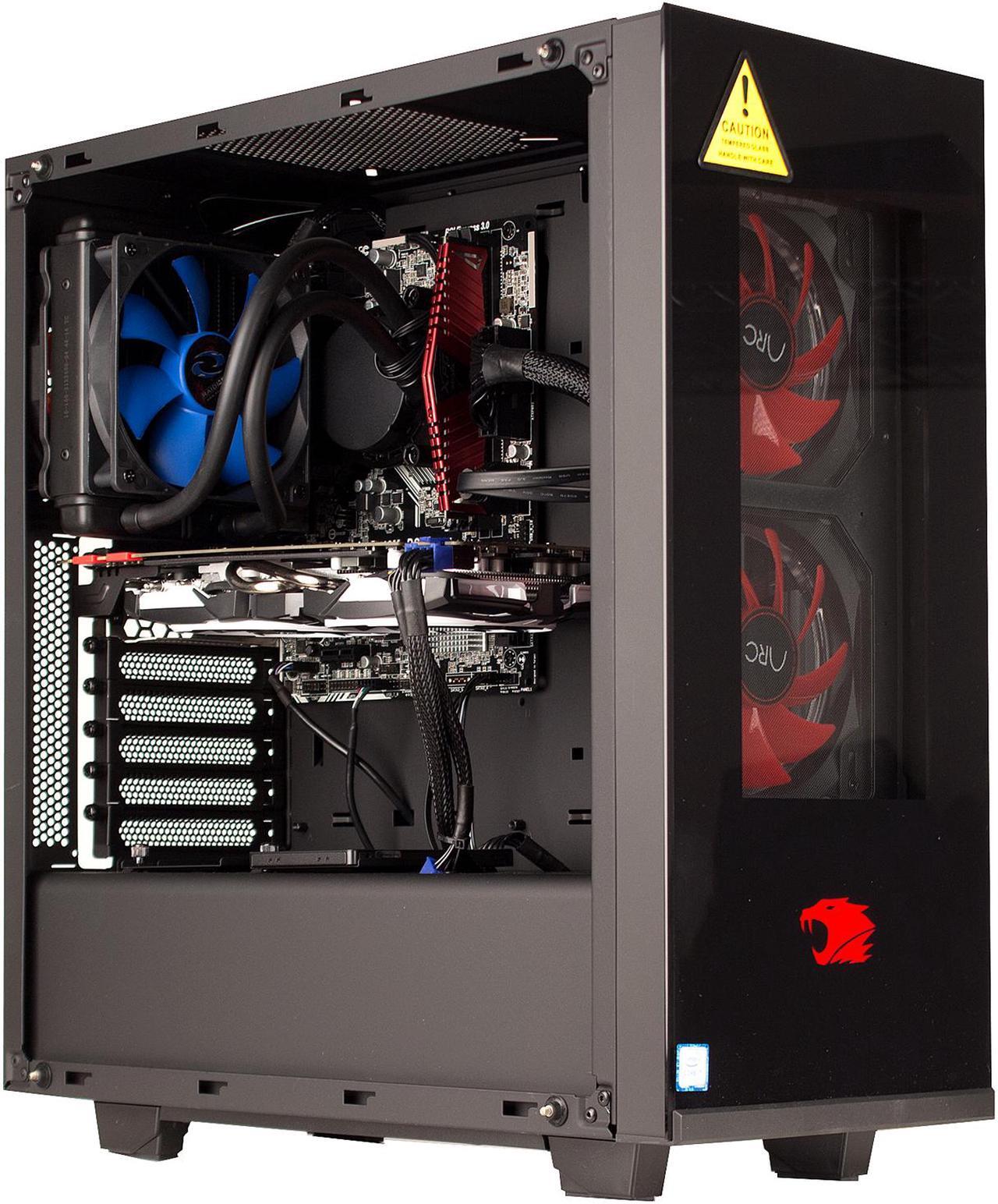 Alt view image 2 of 10 - iBUYPOWER Desktop PC NE4104Ei Intel Core i7-7700K 8GB DDR4 1TB HDD 120GB SSD GeForce GTX 1070 Windows 10 Home 64-Bit