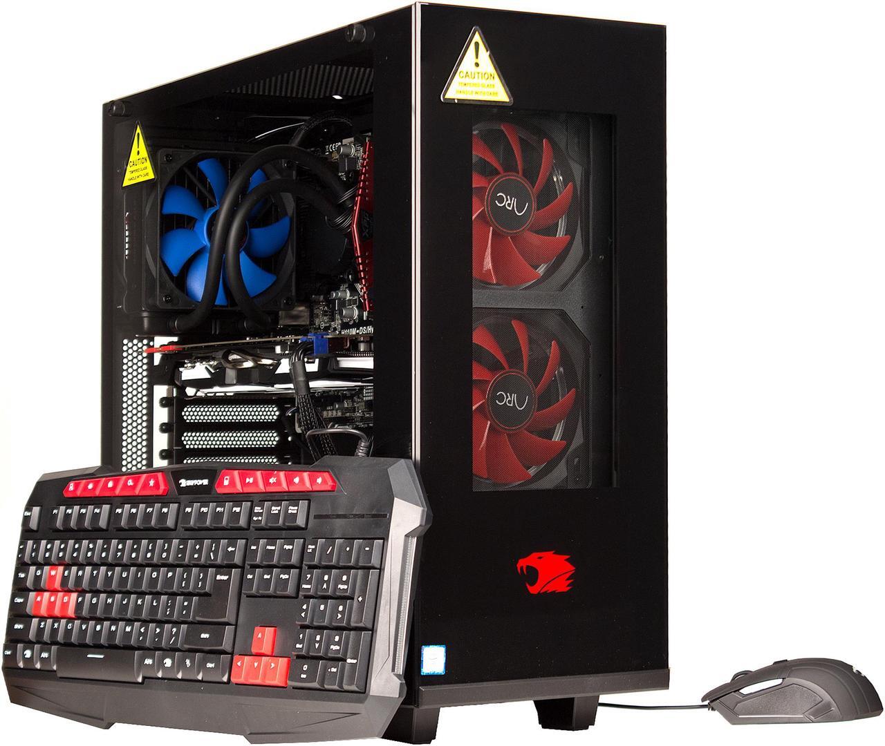 Main image of iBUYPOWER Desktop PC NE4104Ei Intel Core i7-7700K 8GB DDR4 1TB HDD 120GB SSD GeForce GTX 1070 Windows 10 Home 64-Bit