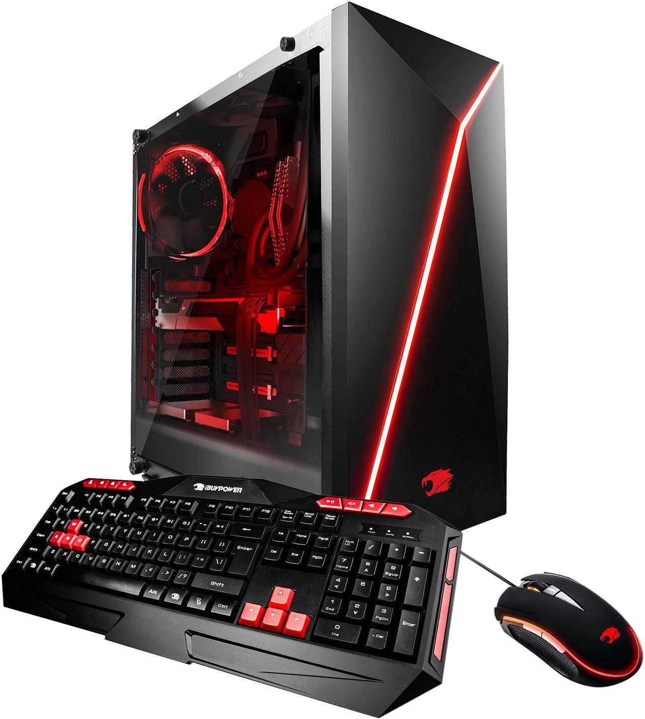 iBUYPOWER Gaming Desktop Slate 038i Intel Core i7-8086K 16GB DDR4 1TB HDD 240 GB SSD GeForce GTX 1060 Windows 10 Home 64-Bit