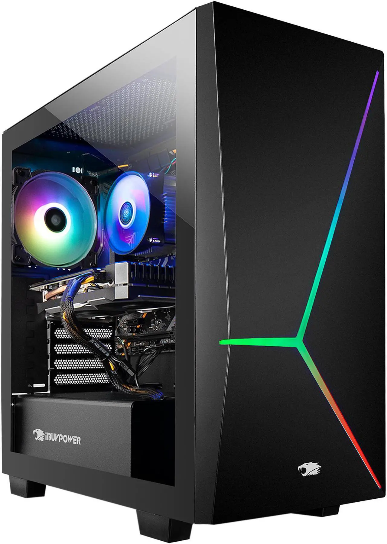 Alt view image 2 of 8 - iBUYPOWER Slate 4 161i - Intel Core i7-10700F - GeForce GTX 1660 - 16 GB DDR4 - 2 TB HDD - 240 GB SSD - Windows 10 Home - Gaming Desktop