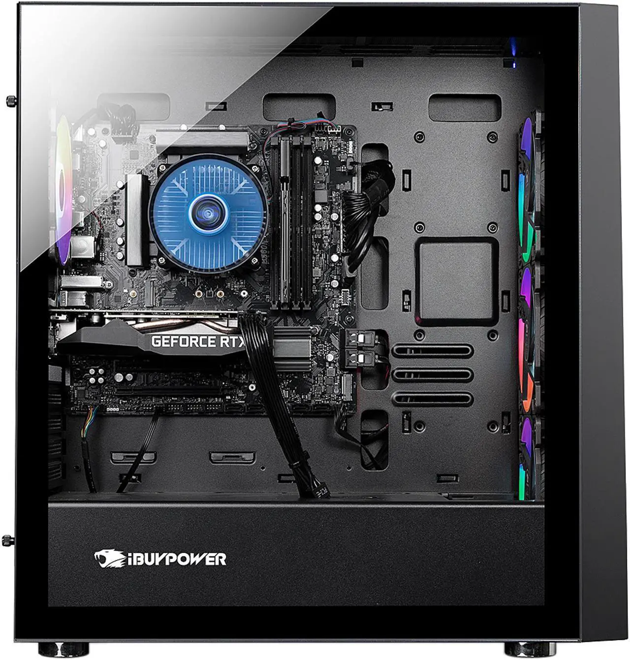 Alt view image 7 of 10 - iBUYPOWER Gaming Desktop SlateMono 239i Intel Core i5-11400F 8GB DDR4 480 GB SATA SSD GeForce GTX 1050 Ti Windows 11 Home 64-bit