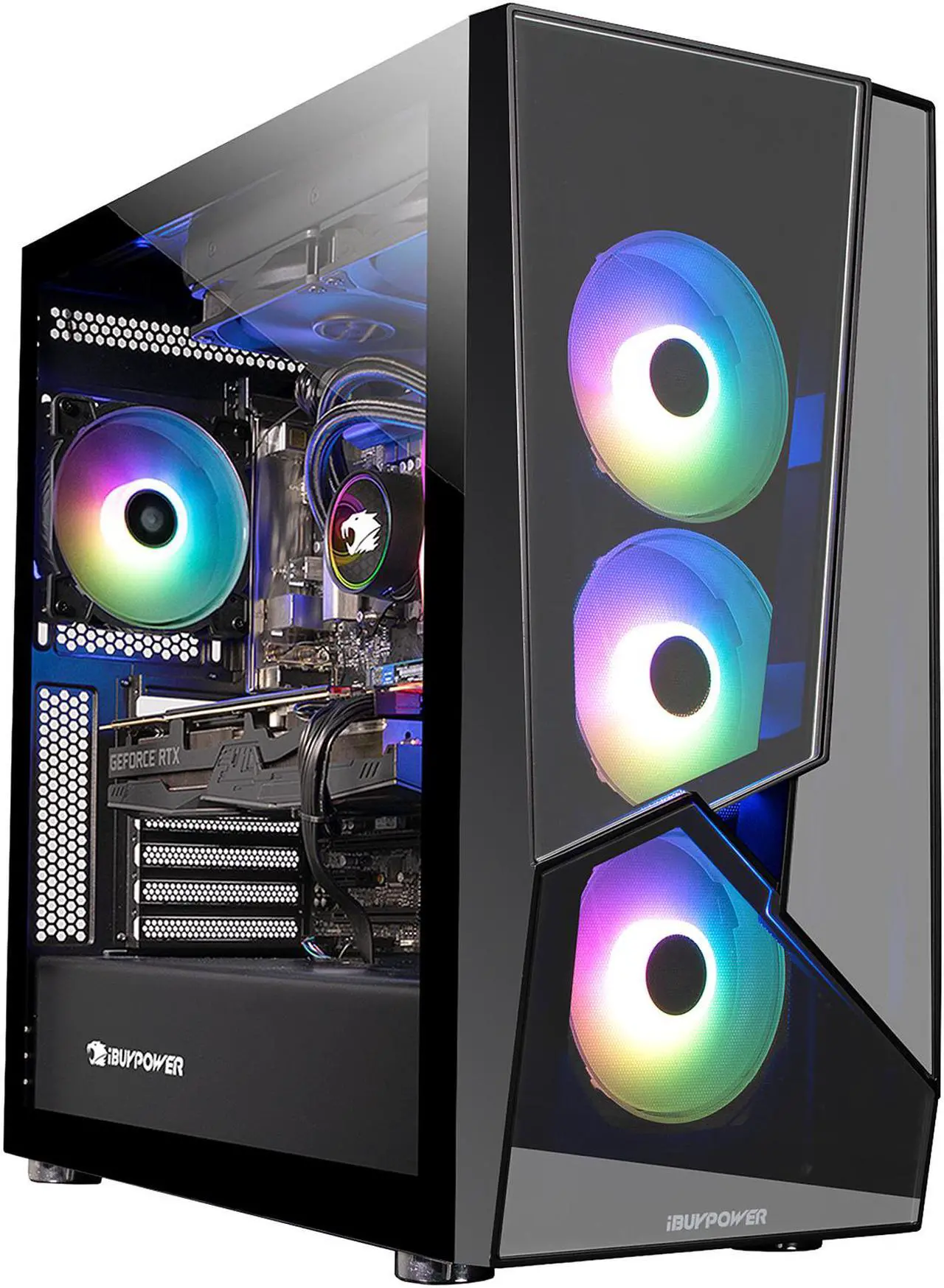 Alt view image 2 of 7 - iBUYPOWER Gaming Desktop Slate5MR 236i Intel Core i5 12th Gen 12600KF (3.70GHz) Z690 Motherboard 16GB DDR4 1TB HDD 500GB NVMe SSD NVIDIA GeForce RTX 3060 240mm Liquid Cooler Windows 11 Home 64-bit
