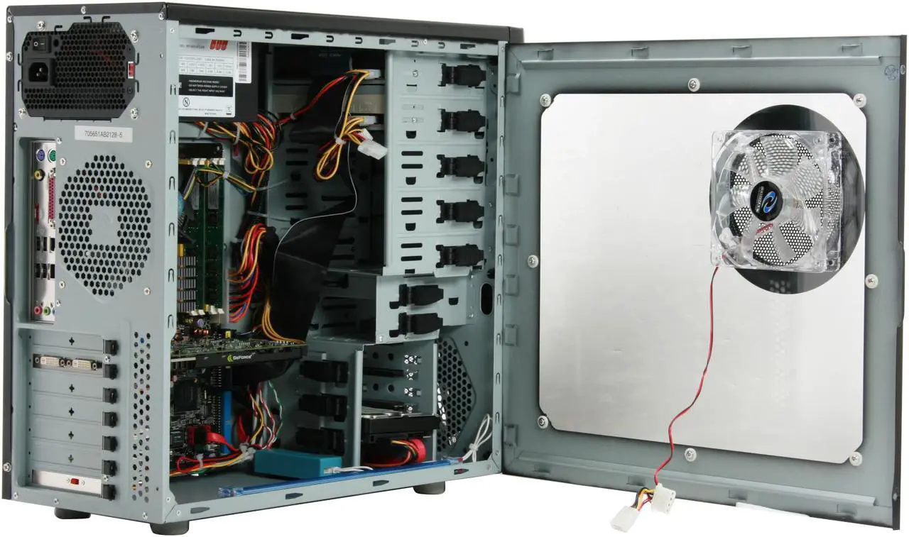 Alt view image 11 of 19 - CyberpowerPC Desktop PC Gamer Infinity 7500 Intel Core 2 Duo E6750 2GB DDR2 500GB HDD NVIDIA GeForce 8800 GT Windows Vista Home Premium