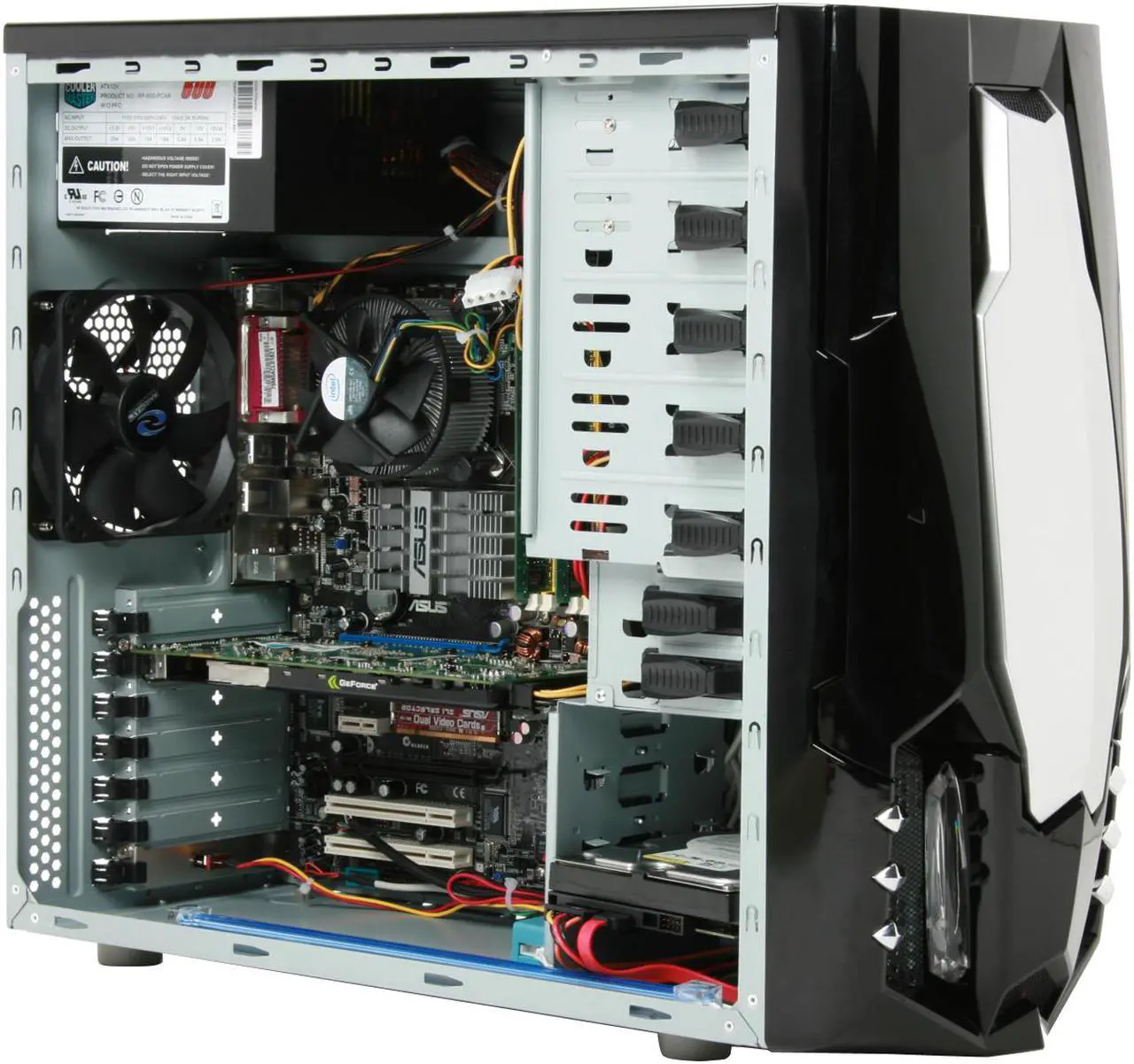 Alt view image 14 of 19 - CyberpowerPC Desktop PC Gamer Infinity 7500 Intel Core 2 Duo E6750 2GB DDR2 500GB HDD NVIDIA GeForce 8800 GT Windows Vista Home Premium