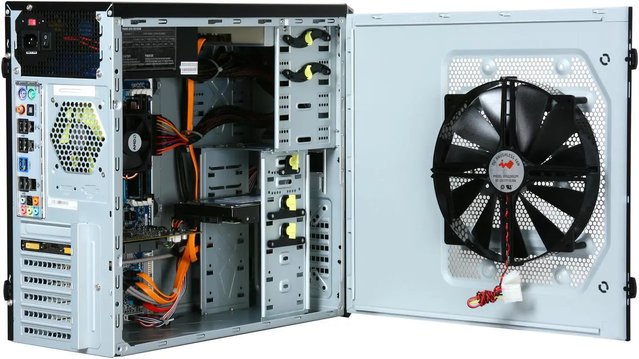Alt view image 5 of 10 - CyberpowerPC Desktop PC Gamer Ultra 2044 AMD Phenom II X4 955 4GB DDR3 500GB HDD NVIDIA GeForce 9800 GT Windows 7 Home Premium 64-Bit