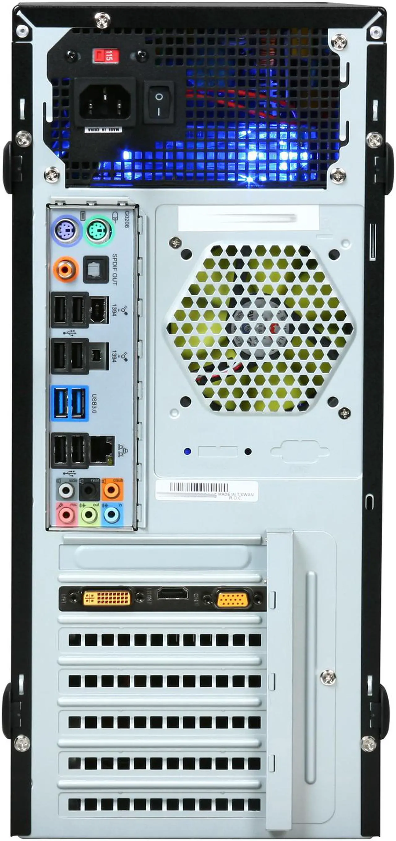 Alt view image 9 of 10 - CyberpowerPC Desktop PC Gamer Ultra 2044 AMD Phenom II X4 955 4GB DDR3 500GB HDD NVIDIA GeForce 9800 GT Windows 7 Home Premium 64-Bit