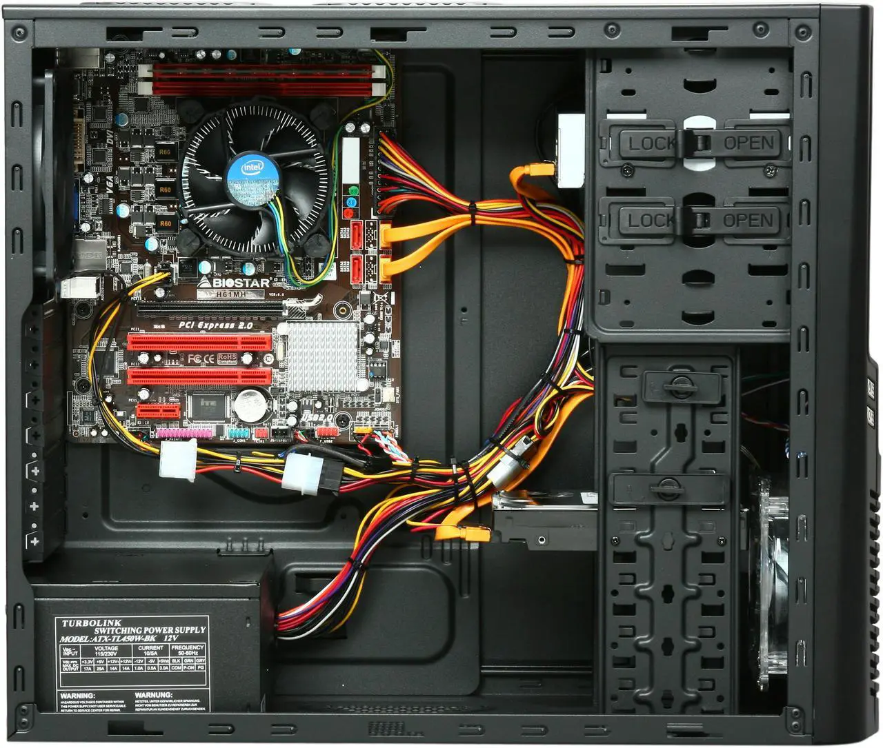 Alt view image 6 of 9 - CyberpowerPC Desktop PC Gamer Xtreme 1313 Intel Core i3-2100 4GB DDR3 1TB HDD Intel HD Graphics 2000 Windows 7 Home Premium 64-bit