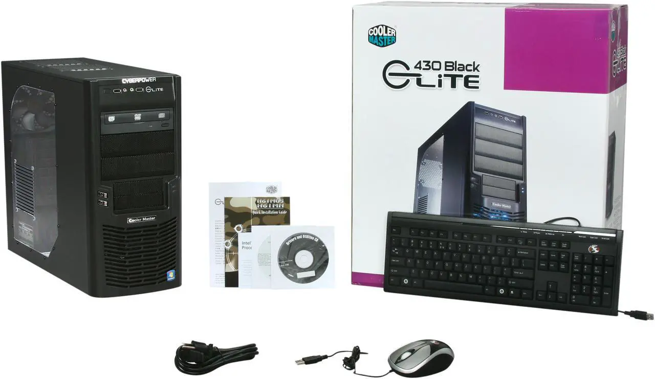 Alt view image 9 of 9 - CyberpowerPC Desktop PC Gamer Xtreme 1313 Intel Core i3-2100 4GB DDR3 1TB HDD Intel HD Graphics 2000 Windows 7 Home Premium 64-bit
