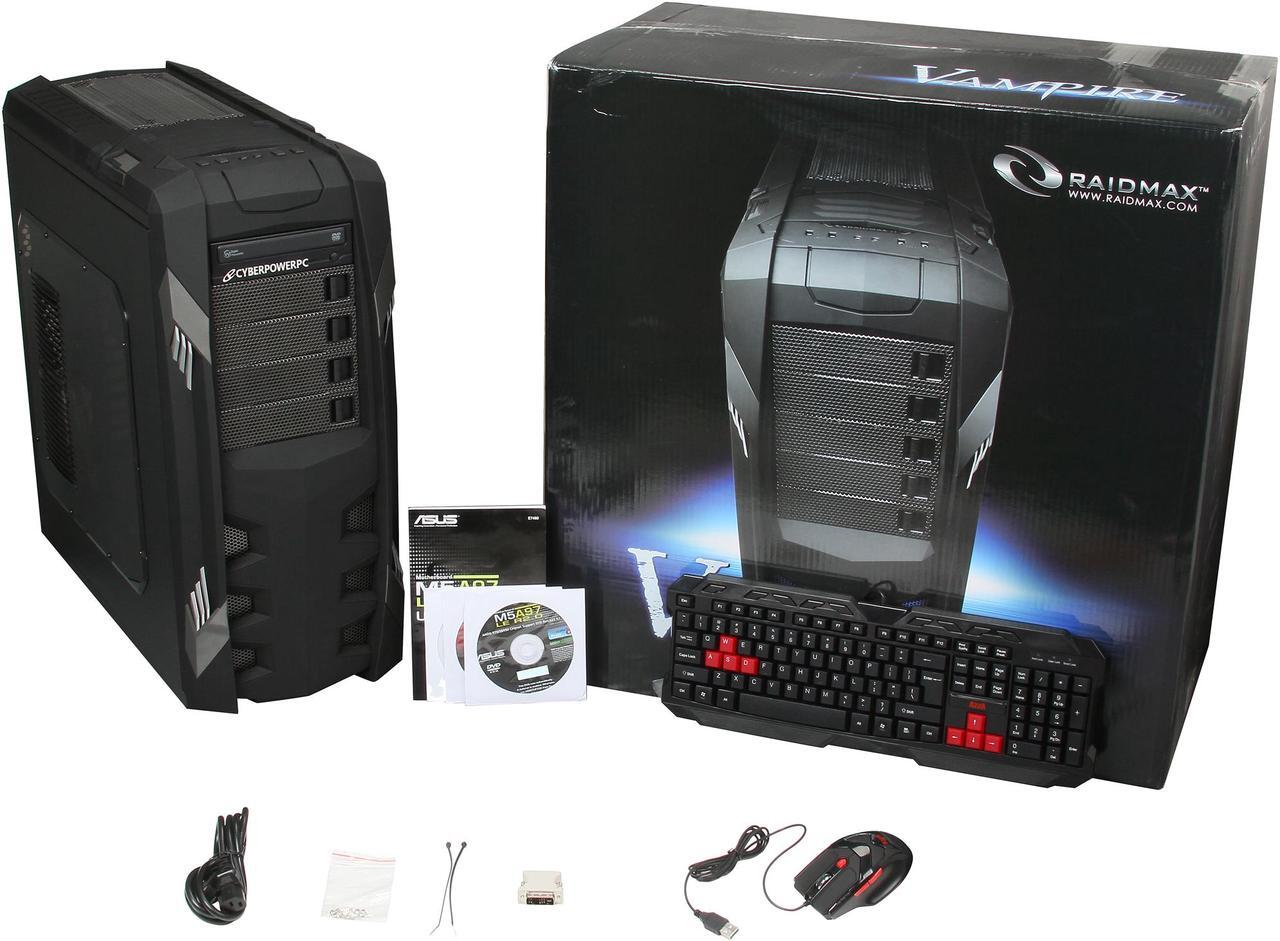 Alt view image 10 of 10 - CyberpowerPC (Powered by ASUS Motherboard) Desktop PC (ASUS M5A97 LE Series Motherboard) Gamer Ultra 2168LQ AMD FX-Series FX-8350 16GB DDR3 2TB HDD AMD Radeon HD 7770 1GB Windows 8 64-Bit
