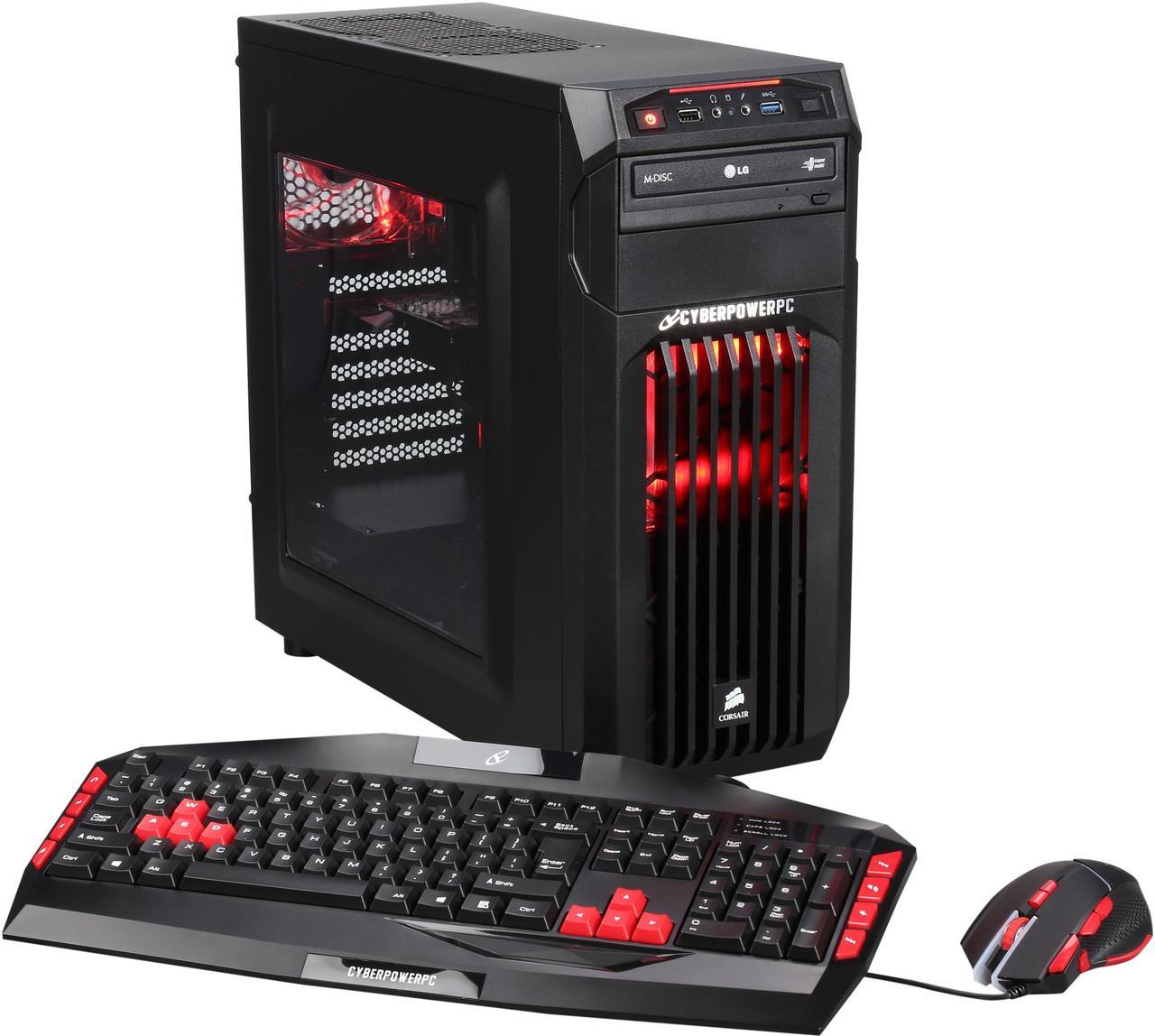 CyberpowerPC Desktop Computer Gamer Ultra 2218 AMD FX-Series FX-4300 4GB DDR3 1TB HDD NVIDIA GeForce GT 730 2GB Windows 10 Home 64-bit