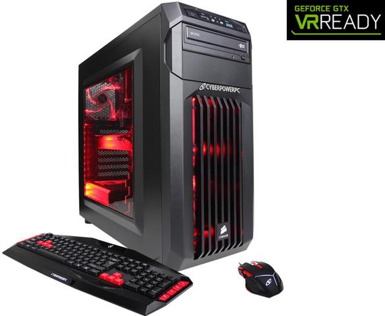 CyberpowerPC Desktop Computer Gamer Xtreme S125 Intel Core i5-6600 16GB DDR4 1TB HDD NVIDIA GeForce GTX 970 4 GB Windows 10 Home 64-Bit