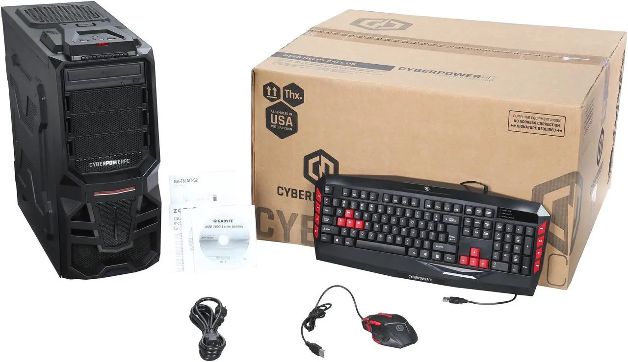 Alt view image 11 of 10 - CyberpowerPC Desktop Computer Gamer Ultra 2237 AMD FX-Series FX-6300 8GB DDR3 1TB HDD 120GB SSD GeForce GTX 1060 Windows 10 Home 64-Bit