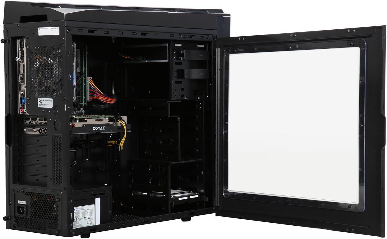 Alt view image 5 of 10 - CyberpowerPC Desktop PC Gamer Xtreme S111T Intel Core i5-7400 8GB DDR4 1TB HDD GeForce GTX 1060 Windows 10 Home 64-Bit