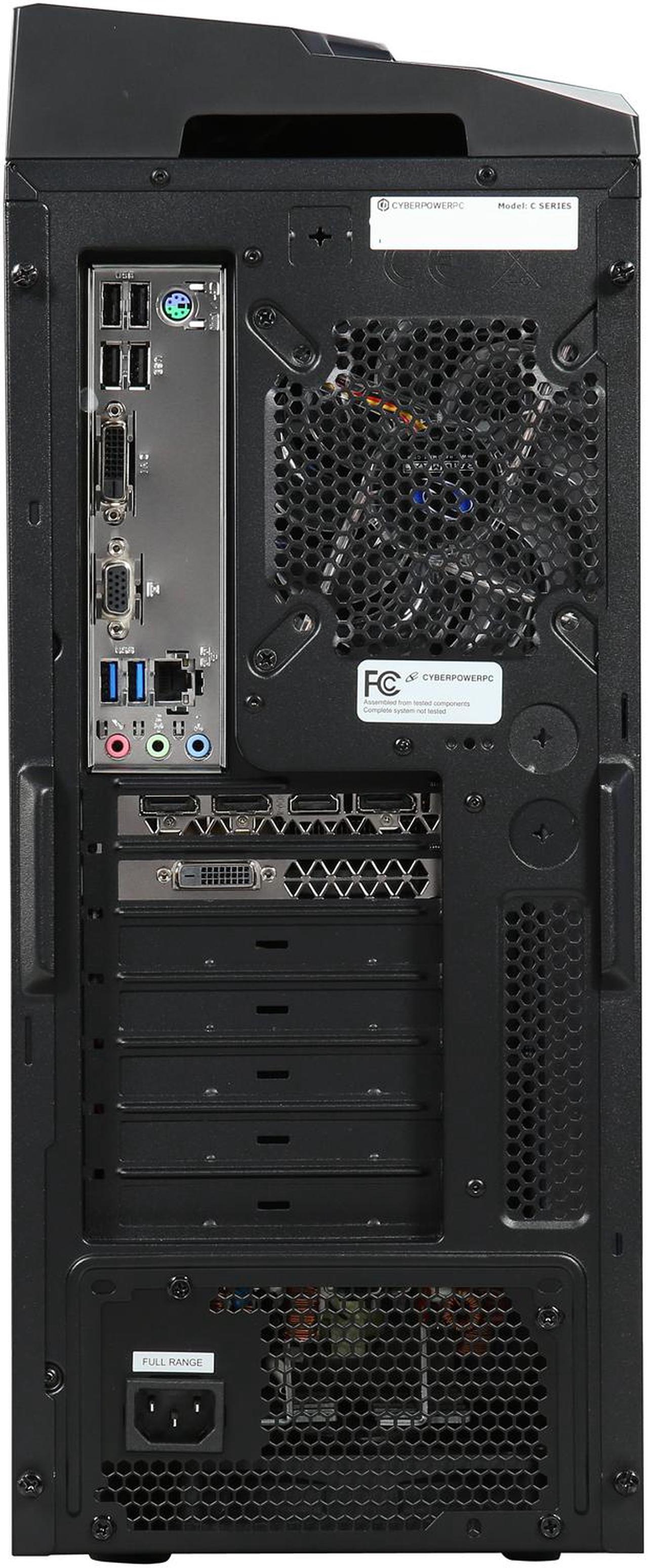 Alt view image 9 of 10 - CyberpowerPC Desktop PC Gamer Xtreme S111T Intel Core i5-7400 8GB DDR4 1TB HDD GeForce GTX 1060 Windows 10 Home 64-Bit