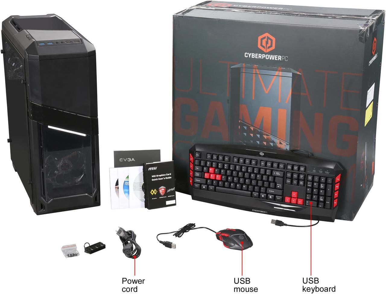Alt view image 11 of 10 - CyberpowerPC Desktop Computer GU2242 AMD FX-Series FX-8350 8GB DDR3 2TB HDD GeForce GTX 1060