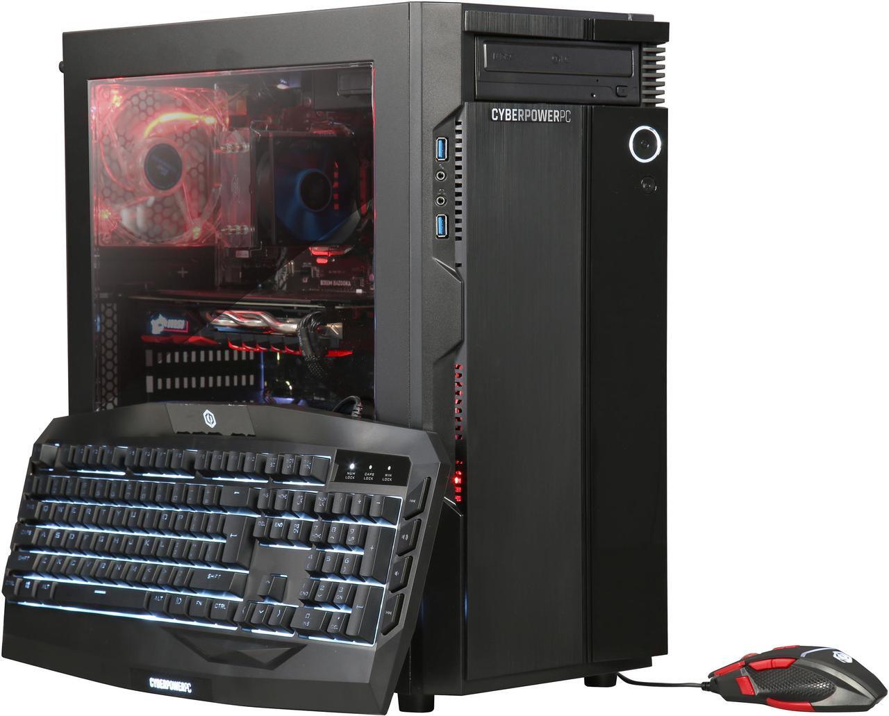 Main image of CyberpowerPC Desktop Computer Gamer Master 2017 AMD Ryzen 7 1700X 16GB DDR4 1TB HDD 120GB SSD AMD Radeon RX 580 Windows 10 Home 64-Bit