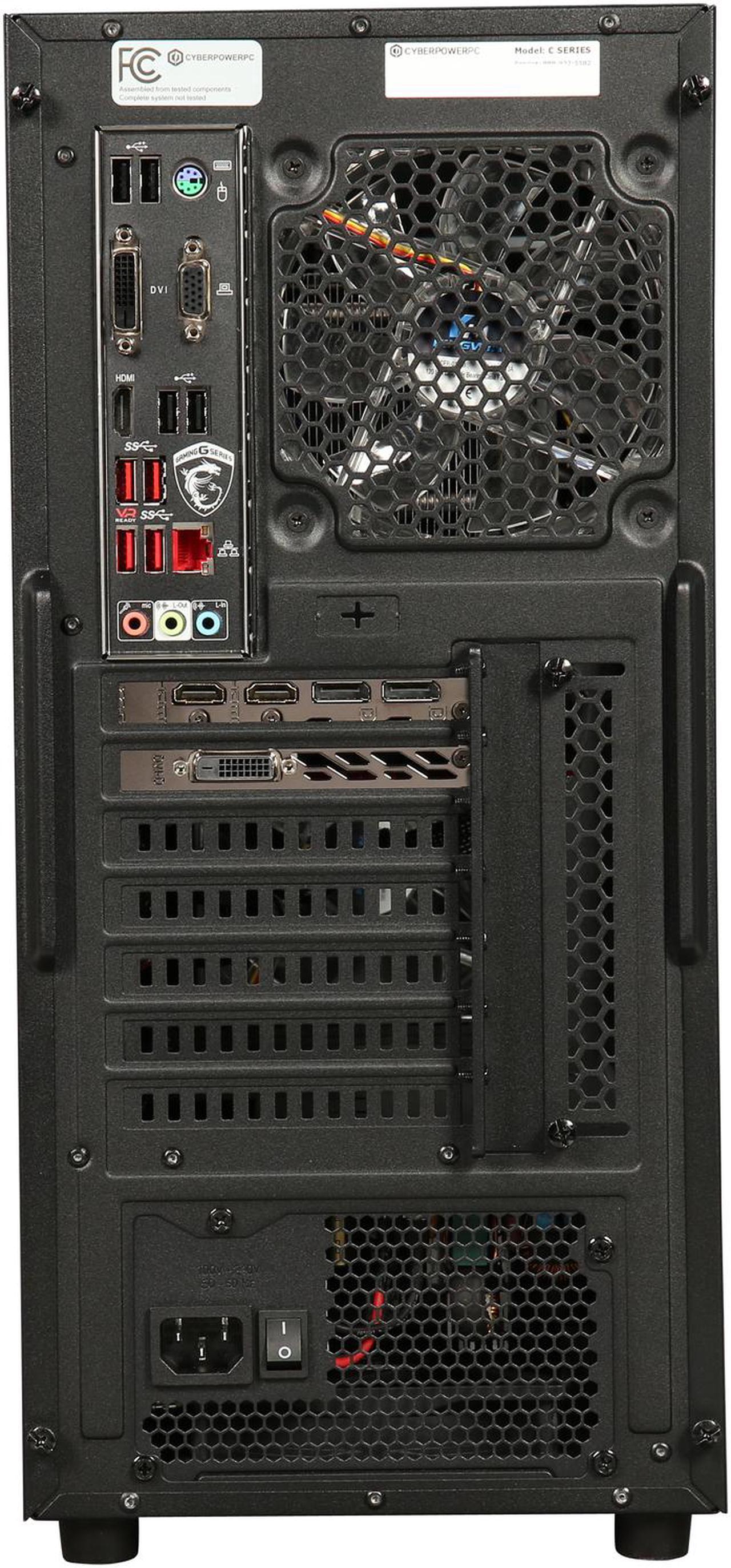 Alt view image 6 of 9 - CyberpowerPC Desktop Computer Gamer Master 2017 AMD Ryzen 7 1700X 16GB DDR4 1TB HDD 120GB SSD AMD Radeon RX 580 Windows 10 Home 64-Bit