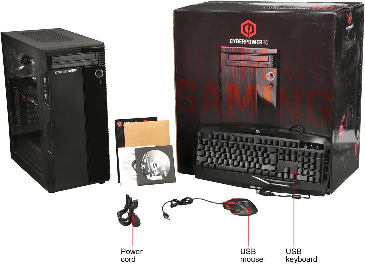 Alt view image 10 of 9 - CyberpowerPC Desktop Computer Gamer Master 2017 AMD Ryzen 7 1700X 16GB DDR4 1TB HDD 120GB SSD AMD Radeon RX 580 Windows 10 Home 64-Bit