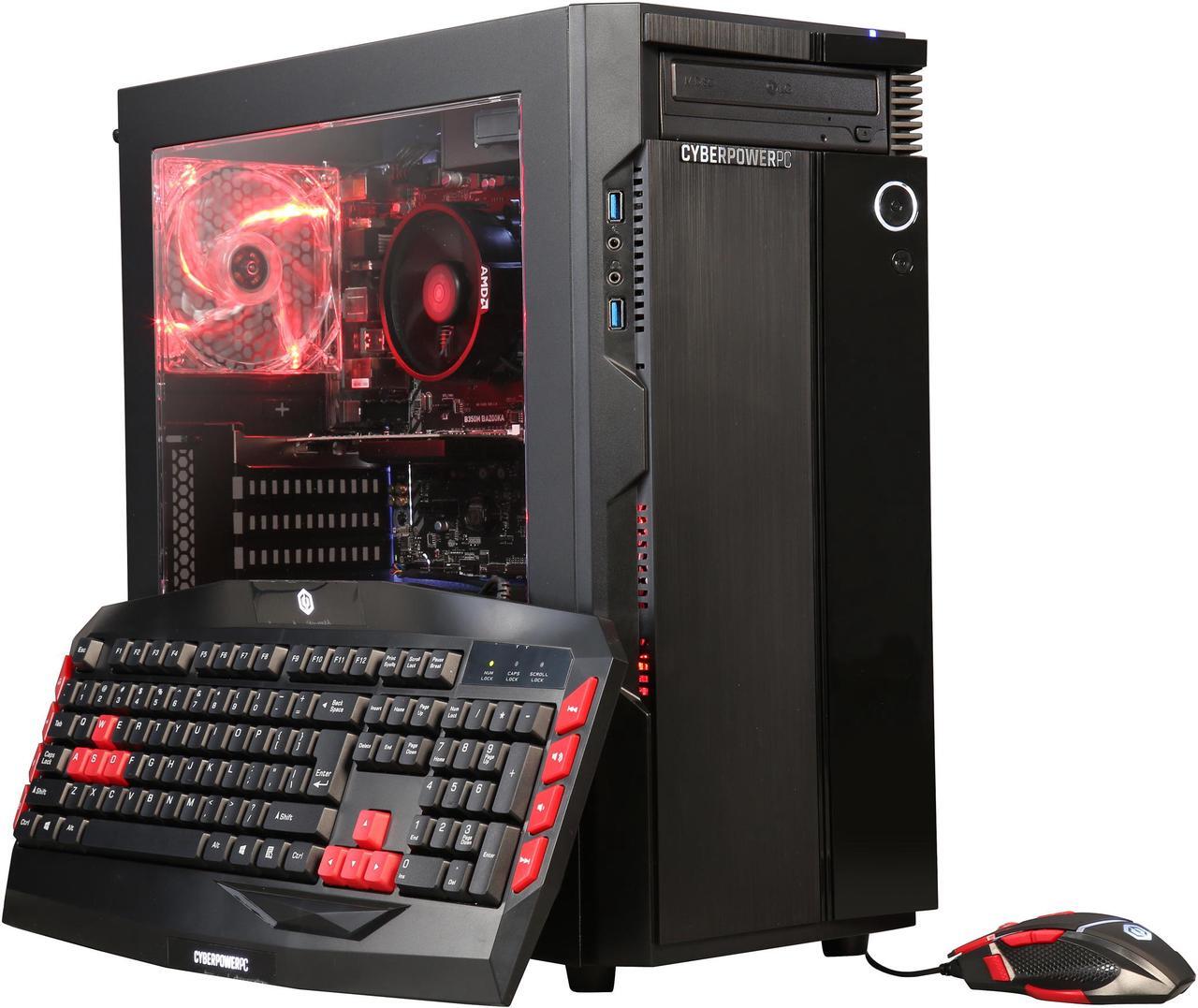 Main image of CyberpowerPC Desktop Computer Gamer Master 2019 AMD Ryzen 3 1200 8GB DDR4 1TB HDD NVIDIA GeForce GT 1030 Windows 10 Home 64-Bit