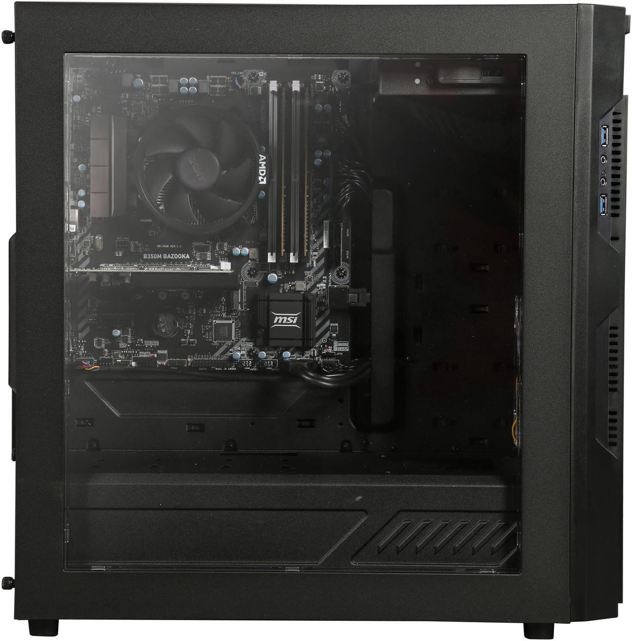 Alt view image 5 of 9 - CyberpowerPC Desktop Computer Gamer Master 2019 AMD Ryzen 3 1200 8GB DDR4 1TB HDD NVIDIA GeForce GT 1030 Windows 10 Home 64-Bit