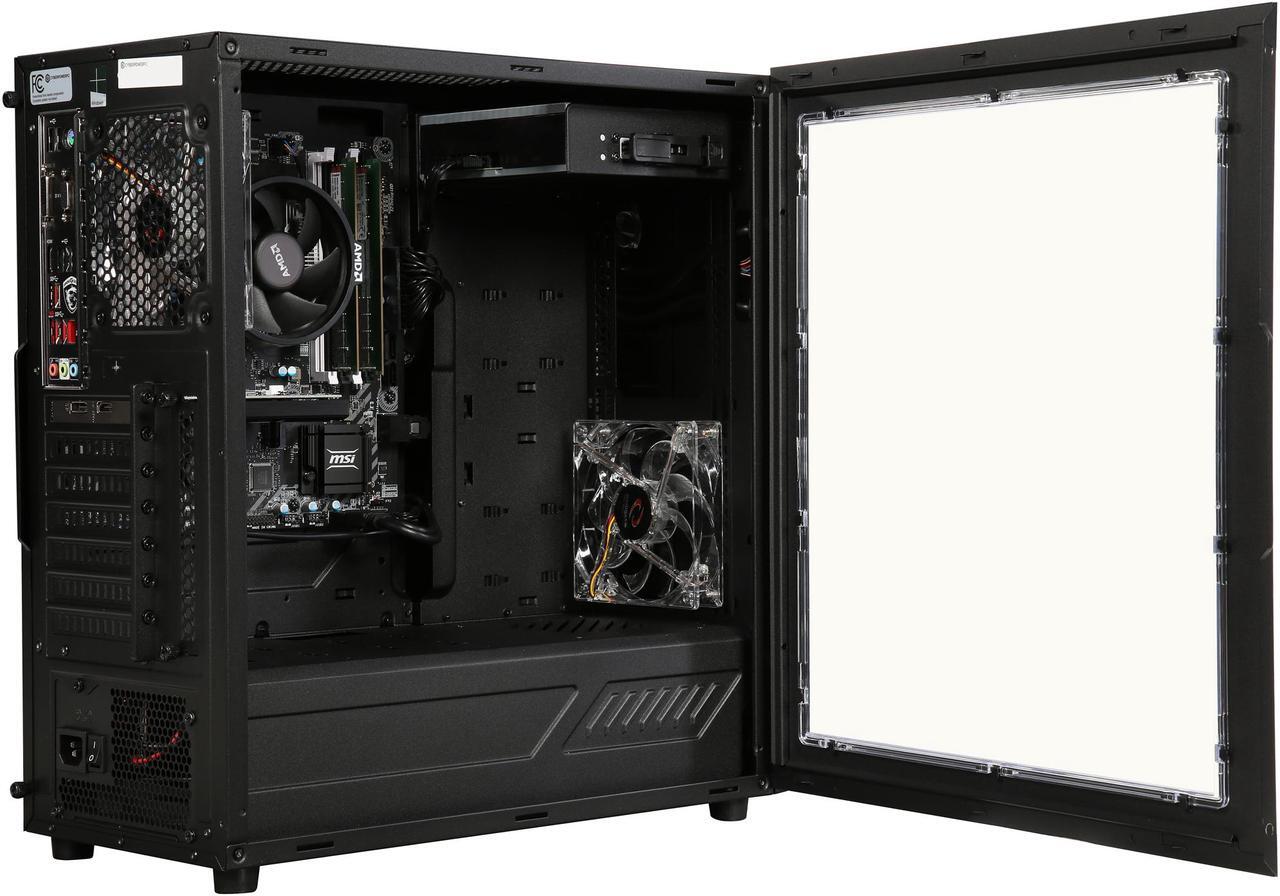 Alt view image 7 of 9 - CyberpowerPC Desktop Computer Gamer Master 2019 AMD Ryzen 3 1200 8GB DDR4 1TB HDD NVIDIA GeForce GT 1030 Windows 10 Home 64-Bit