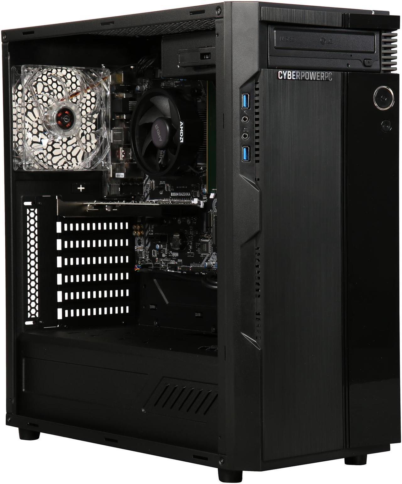 Alt view image 9 of 9 - CyberpowerPC Desktop Computer Gamer Master 2019 AMD Ryzen 3 1200 8GB DDR4 1TB HDD NVIDIA GeForce GT 1030 Windows 10 Home 64-Bit