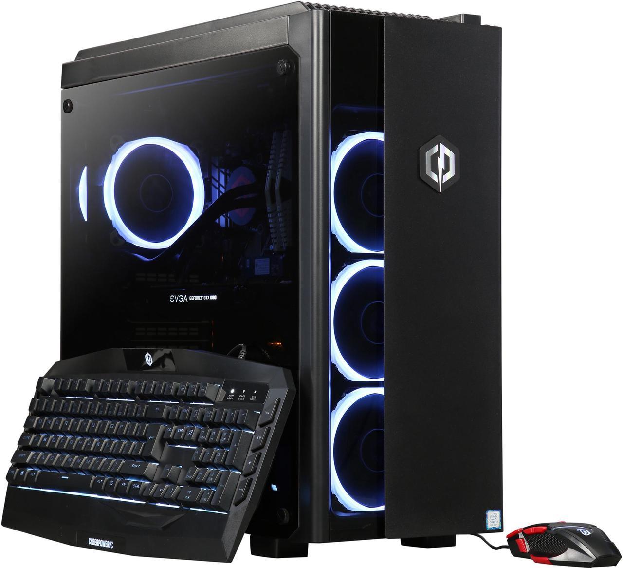 CyberpowerPC Desktop Computer Gamer Panzer VR PRO 3370 Intel Core i7-8700K 16GB DDR4 4TB HDD 16 GB Optane Memory GeForce GTX 1080 Windows 10 Home 64-Bit