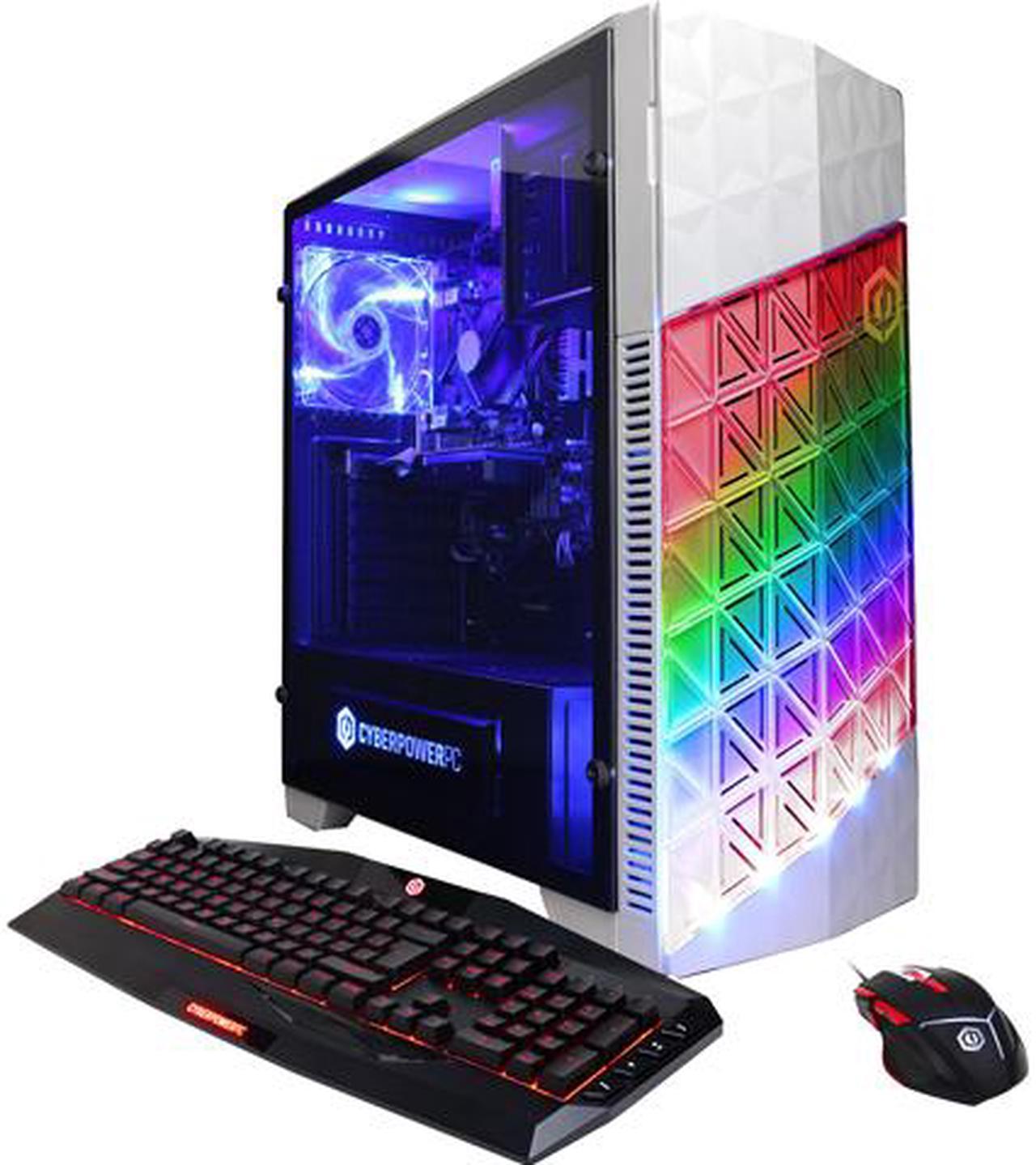 CyberpowerPC Desktop Computer GMA3200INC AMD Ryzen 5 1400 16GB DDR4 2TB HDD AMD Radeon RX 580 Windows 10 Home 64-Bit