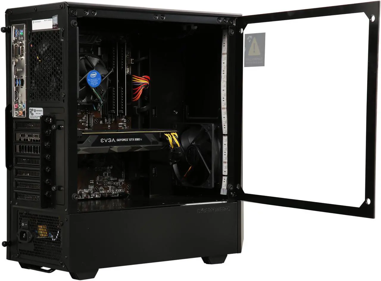 Alt view image 12 of 16 - CyberpowerPC Gaming Desktop Gamer Xtreme C858T Intel Core i5-8400 8GB DDR4 1TB HDD 120GB SSD GeForce RTX 2080 Windows 10 Home 64-Bit