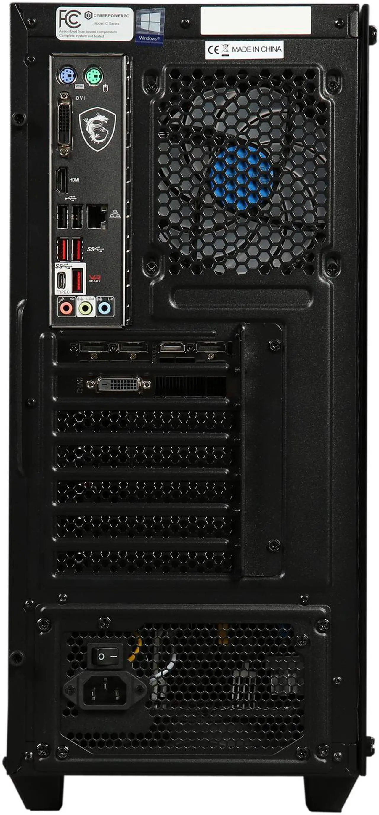 Alt view image 10 of 10 - CyberpowerPC Gaming Desktop Gamer Xtreme C780X Intel Core i7-8700 16GB DDR4 2TB HDD 16 GB Optane Memory GeForce GTX 1080 Windows 10 Home 64-bit