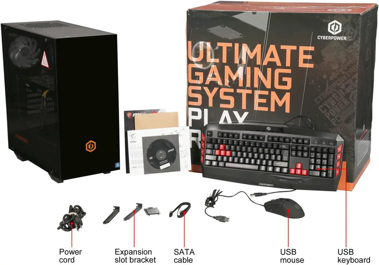 Alt view image 11 of 10 - CyberpowerPC Gaming Desktop Gamer Xtreme C780X Intel Core i7-8700 16GB DDR4 2TB HDD 16 GB Optane Memory GeForce GTX 1080 Windows 10 Home 64-bit