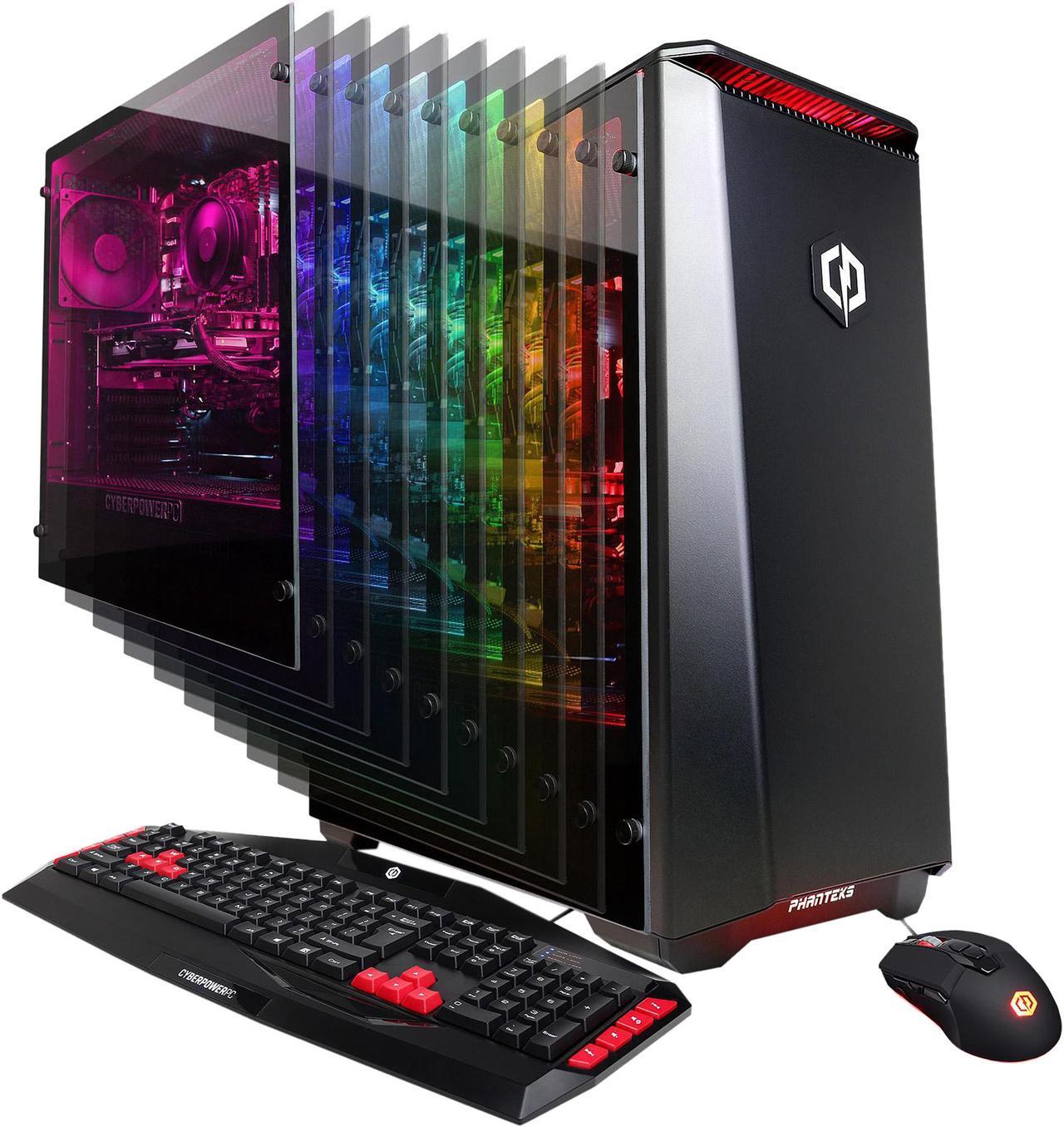 CyberpowerPC Gaming Desktop Gamer Master GMA8000CPG Ryzen 5 2nd Gen 2600X (3.60 GHz) 16 GB DDR4 2 TB HDD 240 GB SSD NVIDIA GeForce RTX 2070 Windows 10 Home 64-Bit