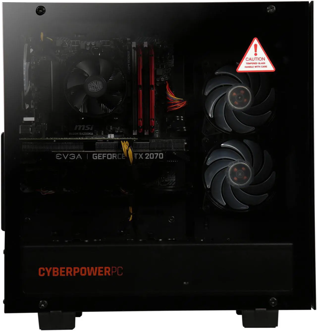 Alt view image 5 of 10 - CyberpowerPC Gaming Desktop Gamer Master 2787D AMD Ryzen 7 2700 8GB DDR4 1TB HDD 240GB SSD GeForce RTX 2070 Windows 10 Home 64-bit
