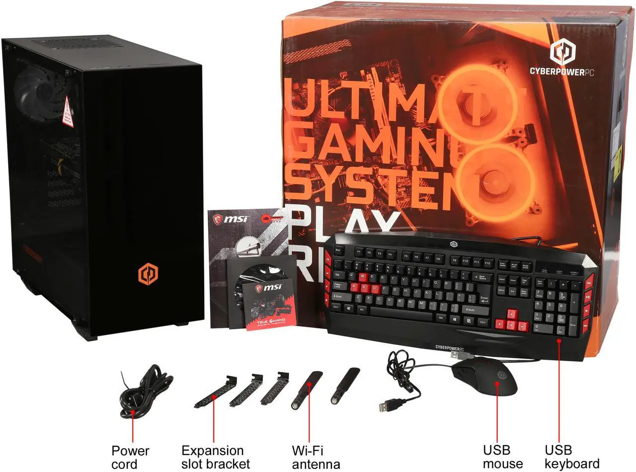 Alt view image 11 of 10 - CyberpowerPC Gaming Desktop Gamer Master 2787D AMD Ryzen 7 2700 8GB DDR4 1TB HDD 240GB SSD GeForce RTX 2070 Windows 10 Home 64-bit