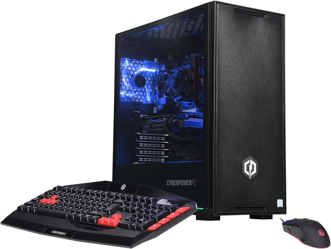 CYBERPOWERPC - Gaming Desktop PC - Intel Core i7-9700K (8-Core 3.6 GHz), NVIDIA GeForce RTX 2070 SUPER (8 GB), 16 GB DDR4, 500 GB SSD, Intel Z390, Windows 10 Home 64-bit Gamer Xtreme (GX9767S)