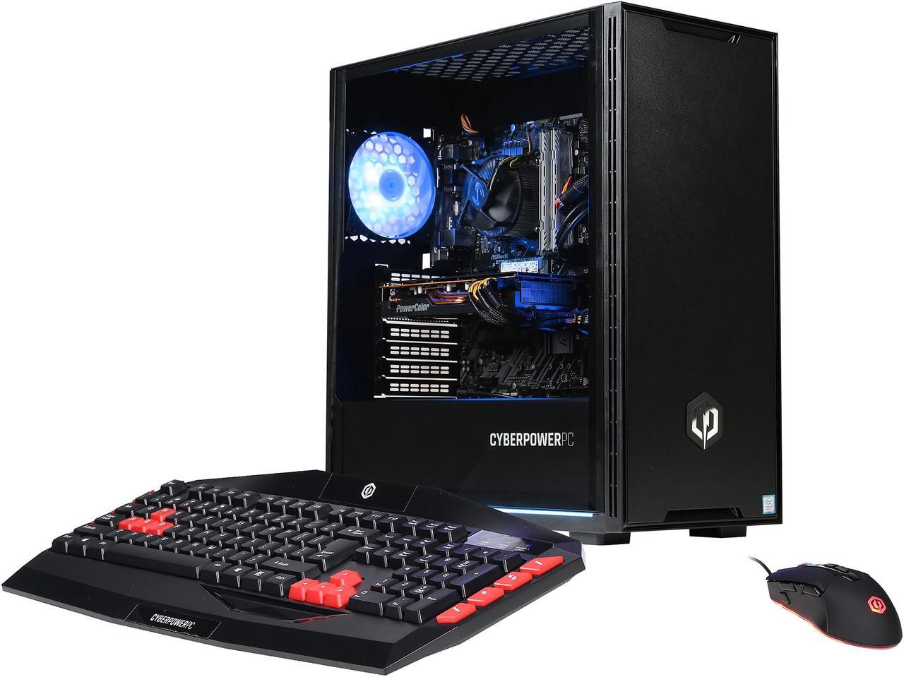 Main image of CyberpowerPC - Gaming Desktop PC - Intel Core i5-9600K (3.70 GHz) AMD Radeon RX 5700 XT 16 GB DDR4 512 GB SSD Windows 10 Home 64-bit Gamer Xtreme 9665XT