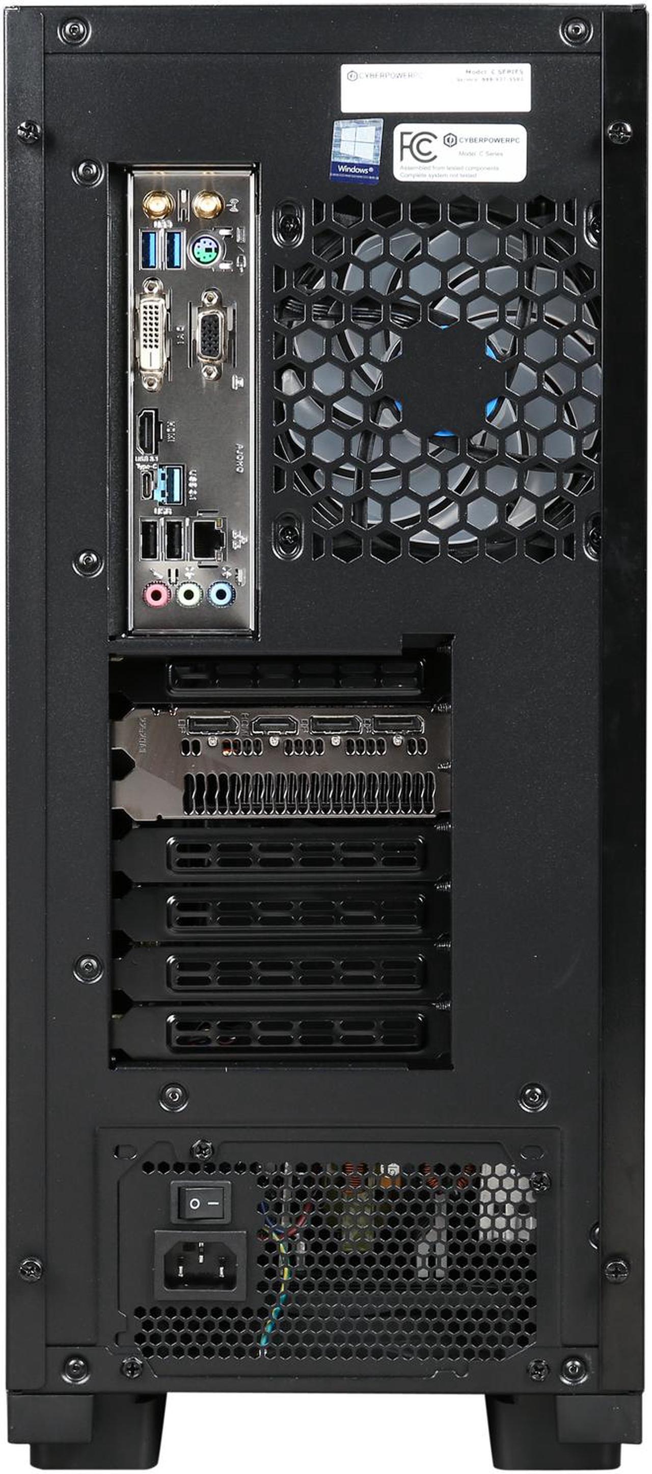 Alt view image 9 of 9 - CyberpowerPC - Gaming Desktop PC - Intel Core i5-9600K (3.70 GHz) AMD Radeon RX 5700 XT 16 GB DDR4 512 GB SSD Windows 10 Home 64-bit Gamer Xtreme 9665XT