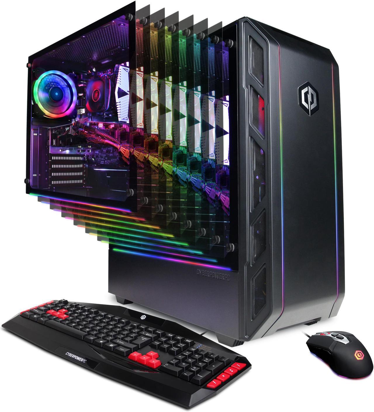 Main image of CYBERPOWERPC Gamer Force ET9919 - Gaming Desktop PC - AMD Ryzen 5 1600 (6-Core 3.2 GHz) AMD Radeon RX 580 (4 GB) 8 GB DDR4 480 GB SSD Windows 10 Home 64-bit