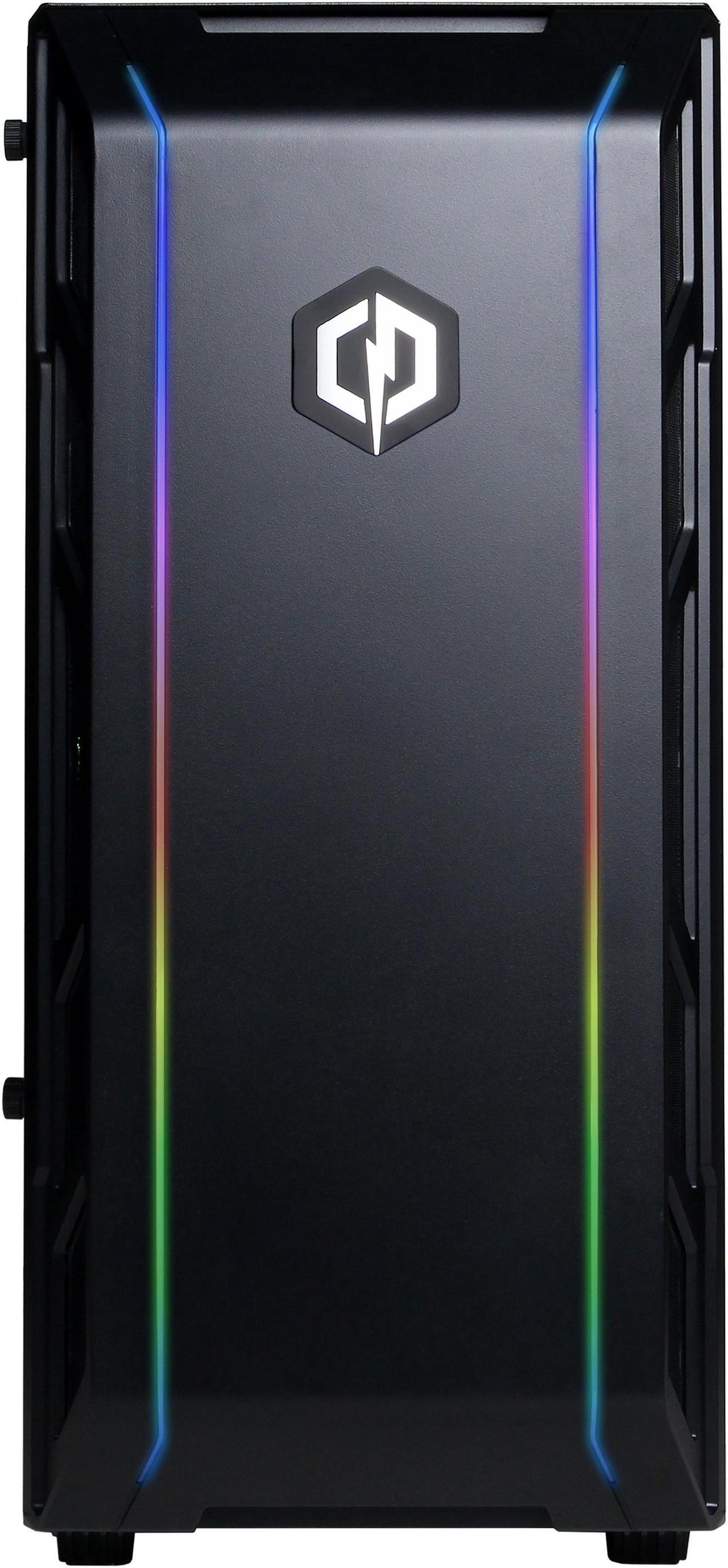 Alt view image 2 of 5 - CYBERPOWERPC Gamer Force ET9919 - Gaming Desktop PC - AMD Ryzen 5 1600 (6-Core 3.2 GHz) AMD Radeon RX 580 (4 GB) 8 GB DDR4 480 GB SSD Windows 10 Home 64-bit