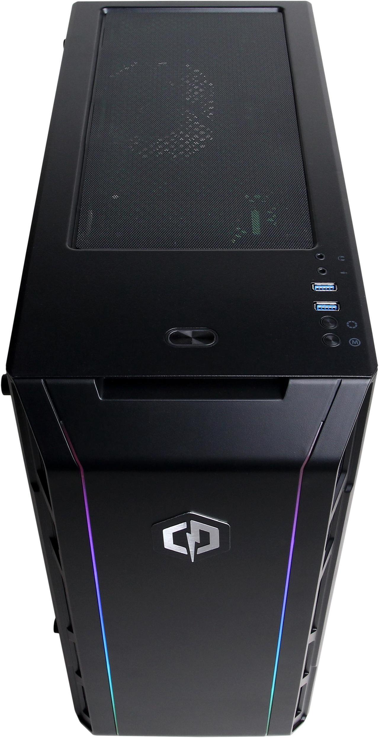 Alt view image 3 of 5 - CYBERPOWERPC Gamer Force ET9919 - Gaming Desktop PC - AMD Ryzen 5 1600 (6-Core 3.2 GHz) AMD Radeon RX 580 (4 GB) 8 GB DDR4 480 GB SSD Windows 10 Home 64-bit