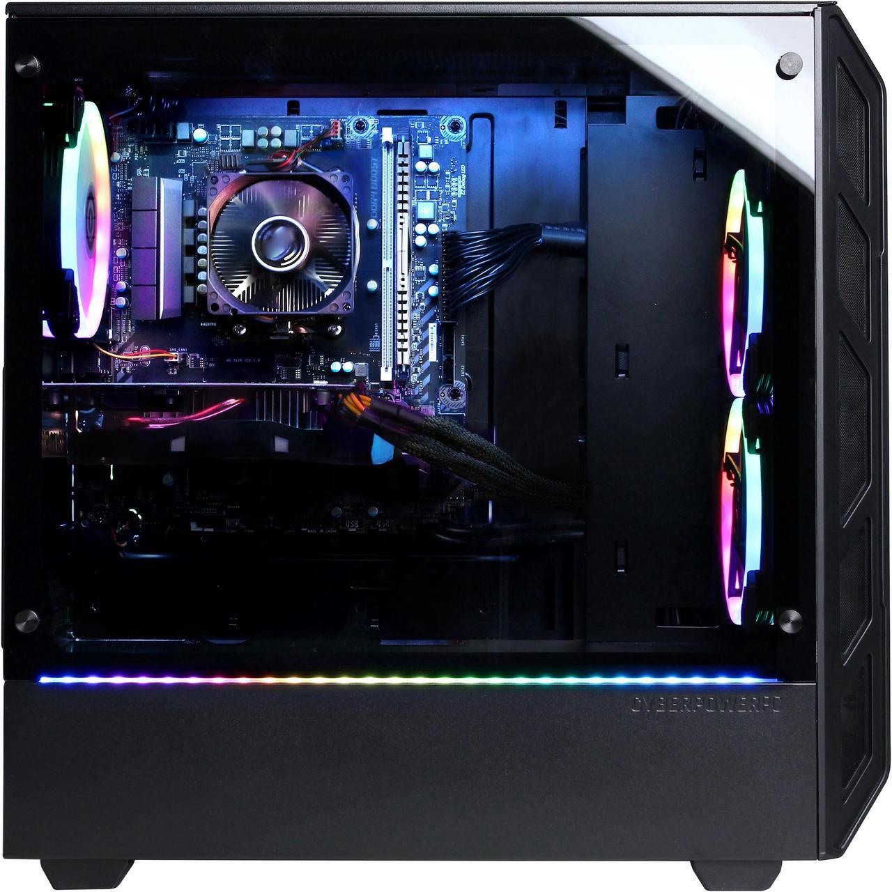 Alt view image 5 of 5 - CYBERPOWERPC Gamer Force ET9919 - Gaming Desktop PC - AMD Ryzen 5 1600 (6-Core 3.2 GHz) AMD Radeon RX 580 (4 GB) 8 GB DDR4 480 GB SSD Windows 10 Home 64-bit