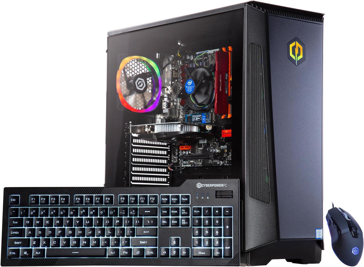 CyberpowerPC Gamer Xtreme - Intel Core i5-9600KF - 8 GB DDR4 - 500 GB SSD - GeForce GT 1030 - Windows 10 Home - Desktop Computer (GX99109)