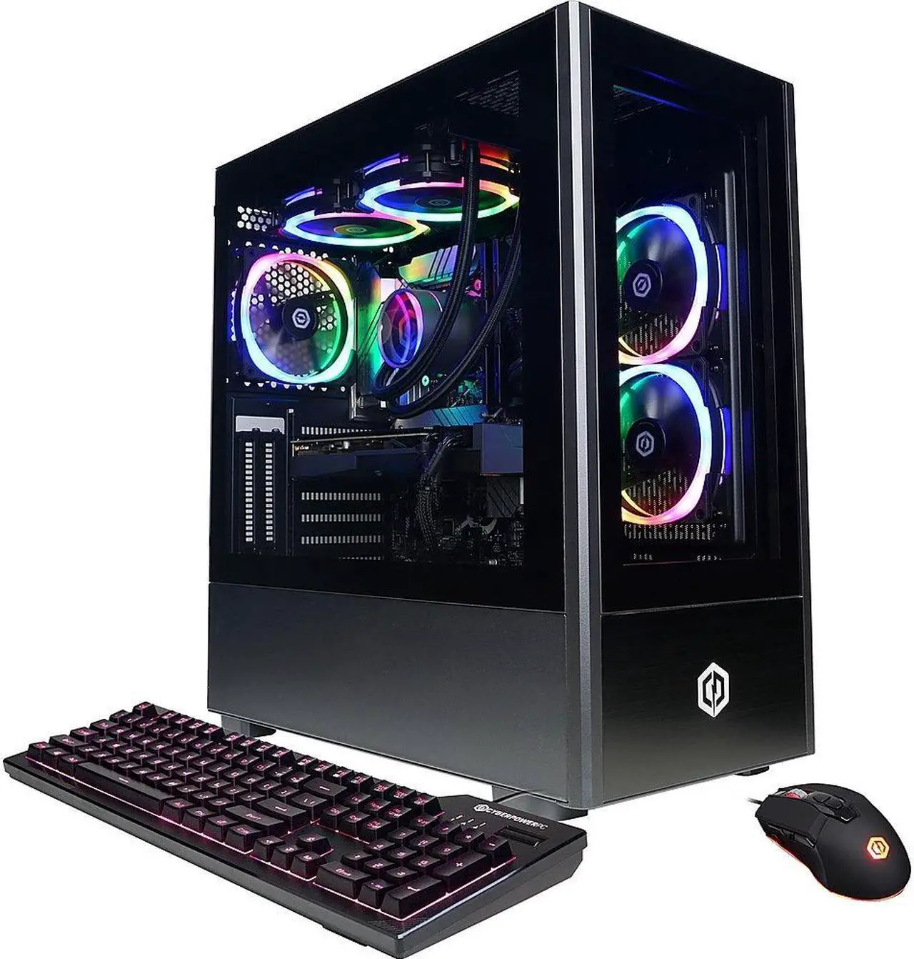 Main image of CyberpowerPC Gamer Supreme Liquid Cool SLC8960CPGV7 w/ Intel Core i7-13700KF 3.4GHz CPU, 32GB DDR5, NVIDIA GeForce RTX 4070 12GB, 1TB PCI-E Gen4 NVMe SSD, 2TB HDD,Win 11 Home 64-Bit